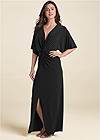 Full front view Twist Front Maxi Dress
