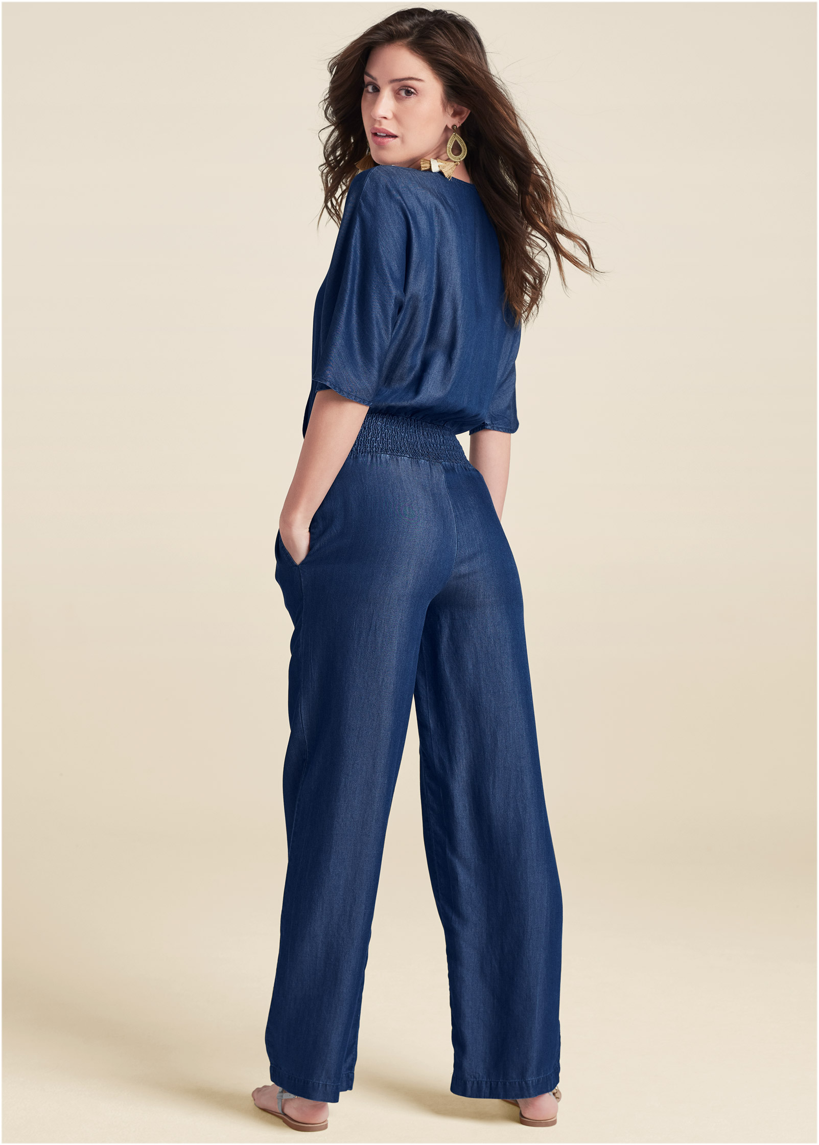 venus chambray jumpsuit