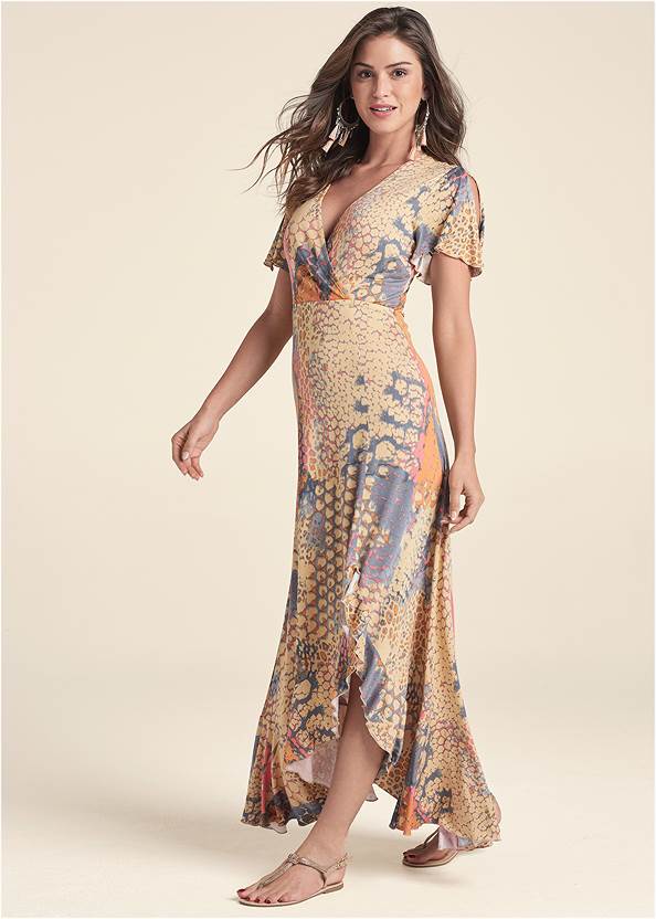 Alternate View Abstract Mirage Maxi Dress