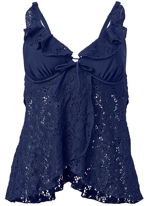 Ghost with background  view Lace Underwire Tankini