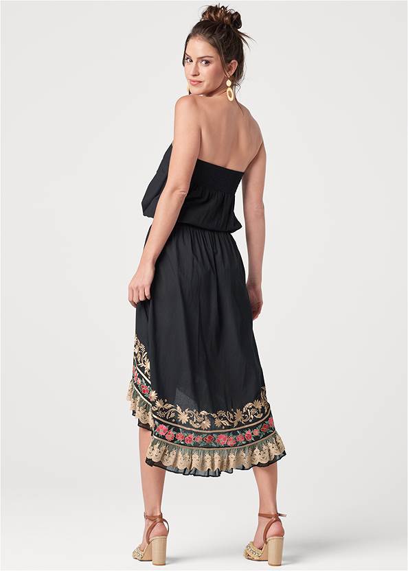 Alternate View Embroidered High-Low Dress