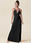 Front View Strappy Maxi Dress