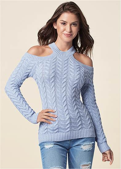Halter Ribbed Sweater