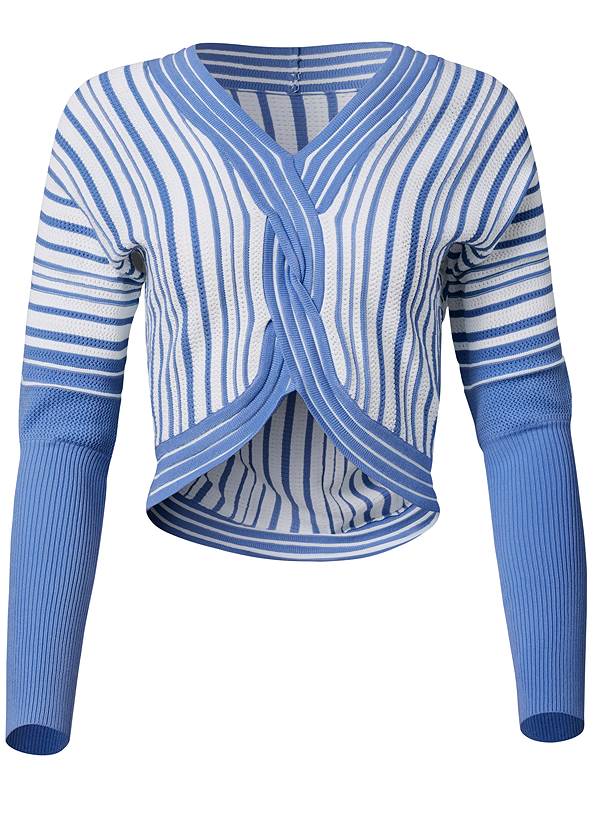 Alternate View Striped Twisted Sweater