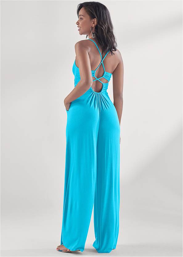 Back View Sexy Open Back Jumpsuit