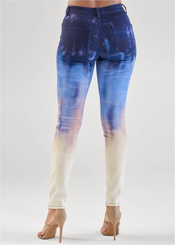 Alternate View Tie-Dye Skinny Jeans