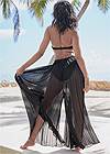 Back View Pleated Cover-Up Pants