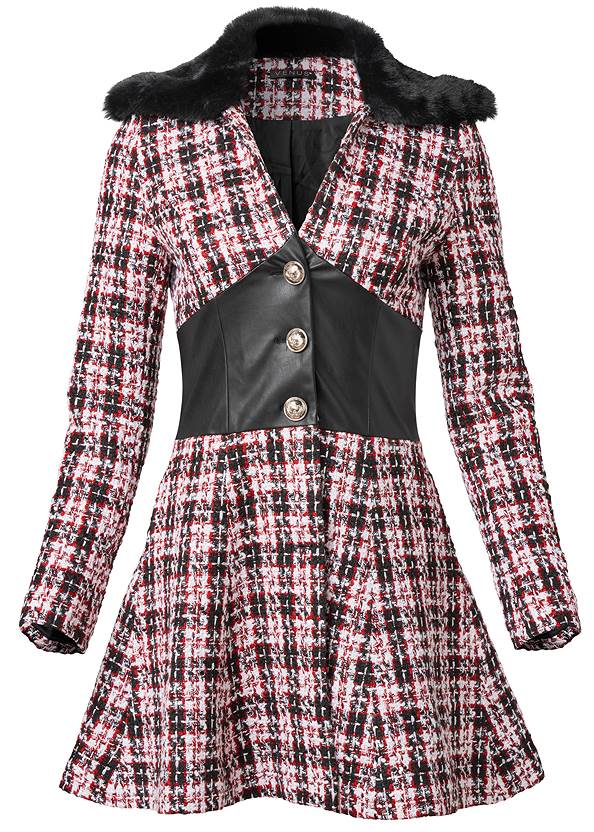 Ghost with background  view Plaid Corset Coat