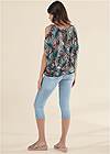 Back View Casual Cold-Shoulder Top