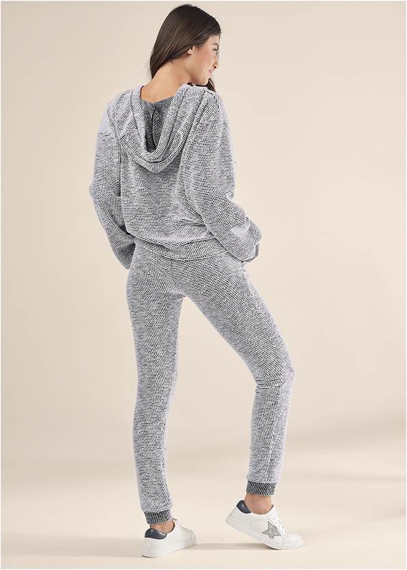 Full back view Two-Piece Knit Lounge Set