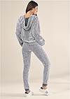 Full back view Two-Piece Knit Lounge Set