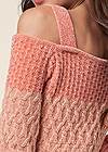 Detail back view Chenille Sweater
