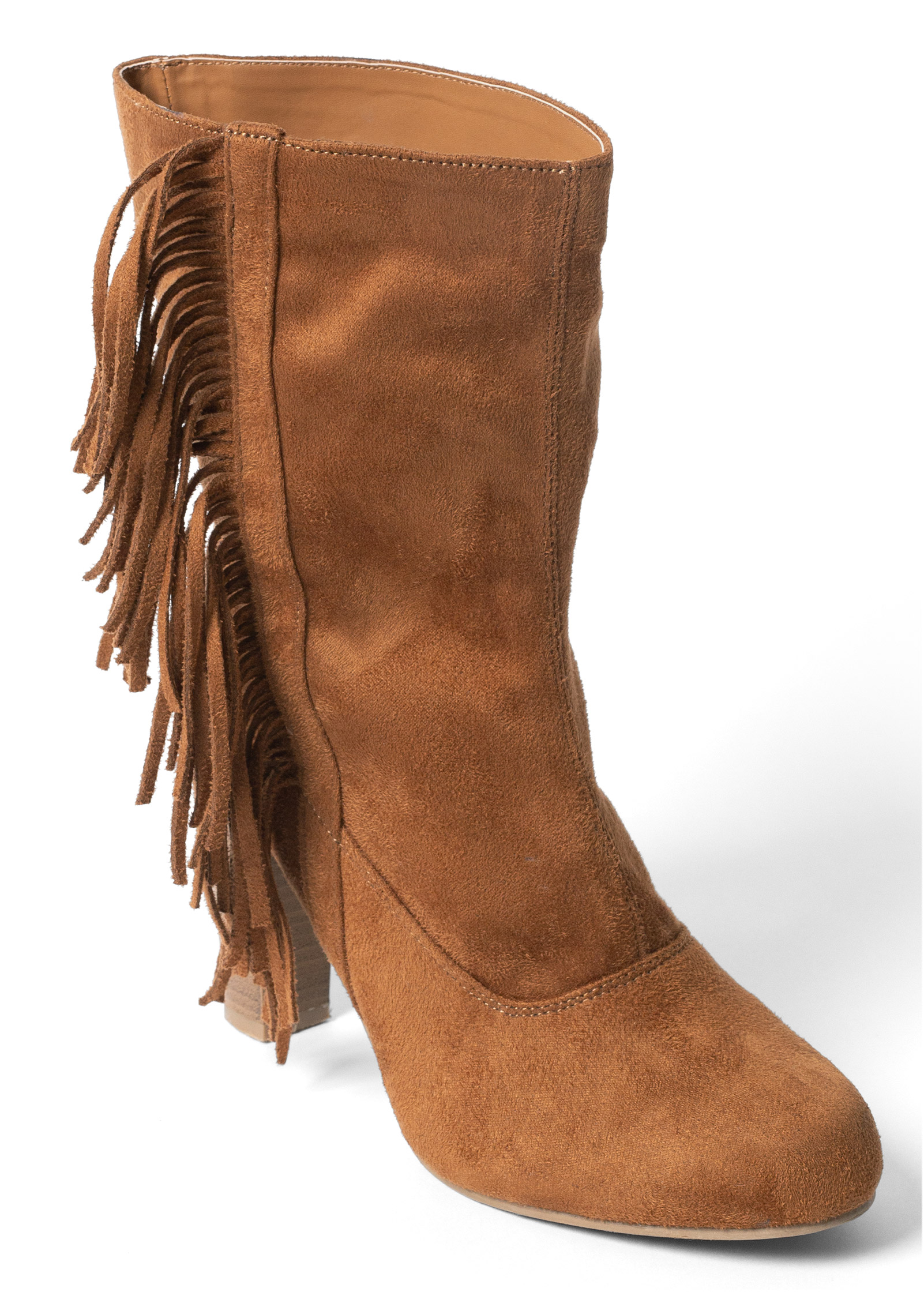 suede fringe boots