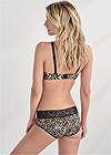 Back View Pearl By Venus® Lace Trim Hipster 3 Pack