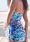 Detail back view Flowing Bandeau Tankini Top