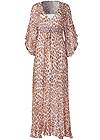 Ghost with background  view Classic Cheetah Print Maxi Dress