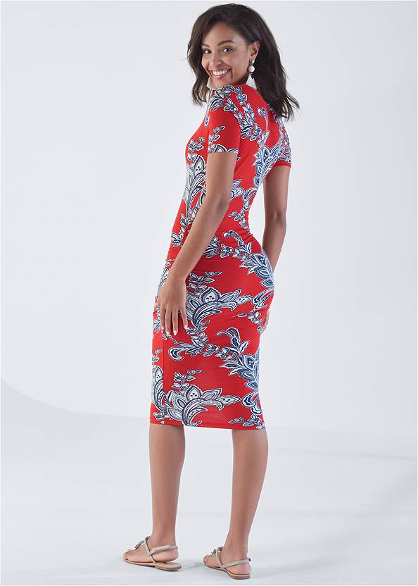 Back View Basic High Neck Dress, Any 2 For $49