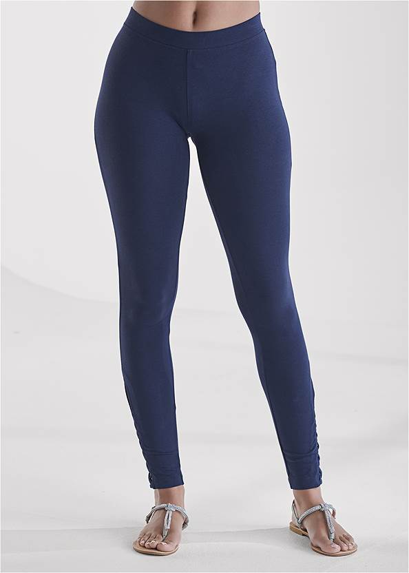 Front View Ankle Detail Leggings