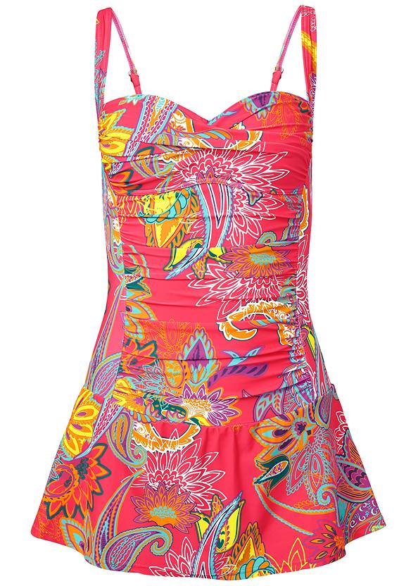 Alternate View Slimming Skirted One-Piece