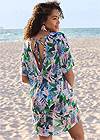 Full back view Printed Cover-Up Tunic