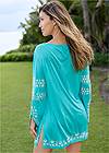 Back View Long Sleeve Cover-Up Dress