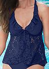 Detail front view Lace Underwire Tankini