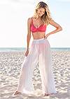 Full front view Pleated Cover-Up Pants