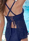 Detail back view Lace Underwire Tankini