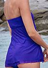 Detail back view Flowing Bandeau Tankini Top