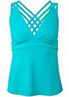 Ghost with background  view Strappy Tankini Top