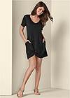 Front View Knotted Casual Dress