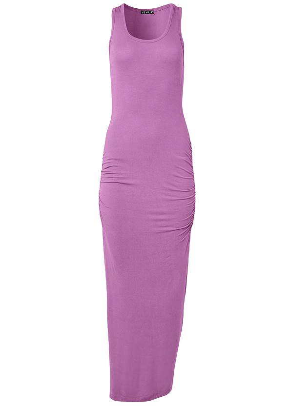 Alternate View Ruched Tank Maxi Dress