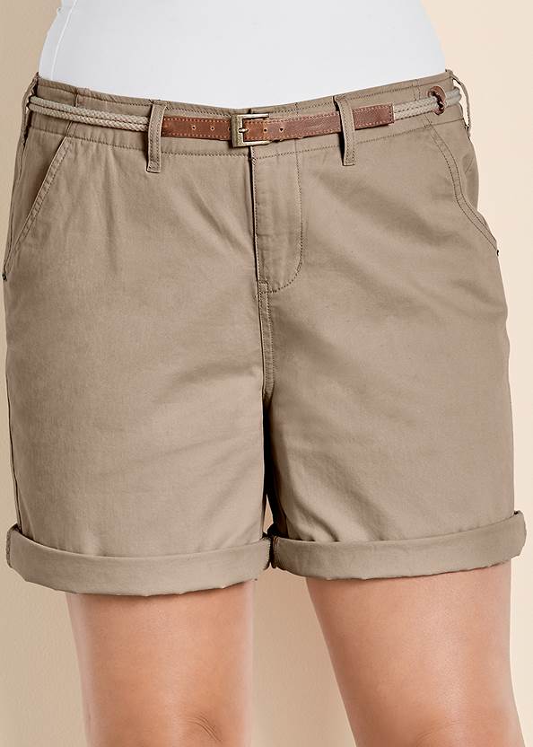 Alternate View Belted Cuffed Shorts