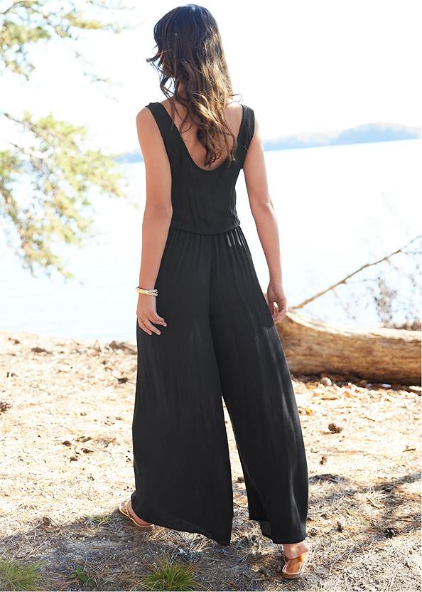 Cropped back view Easy Blouson Jumpsuit