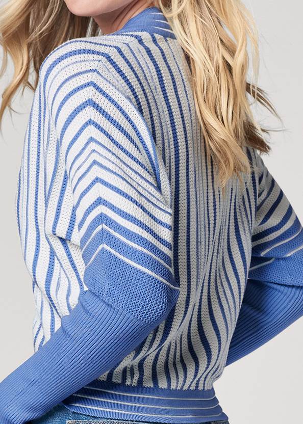 Alternate View Striped Twisted Sweater