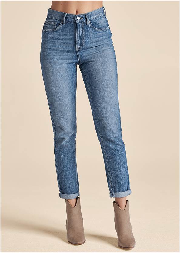 Waist down front view New Vintage Straight Jeans