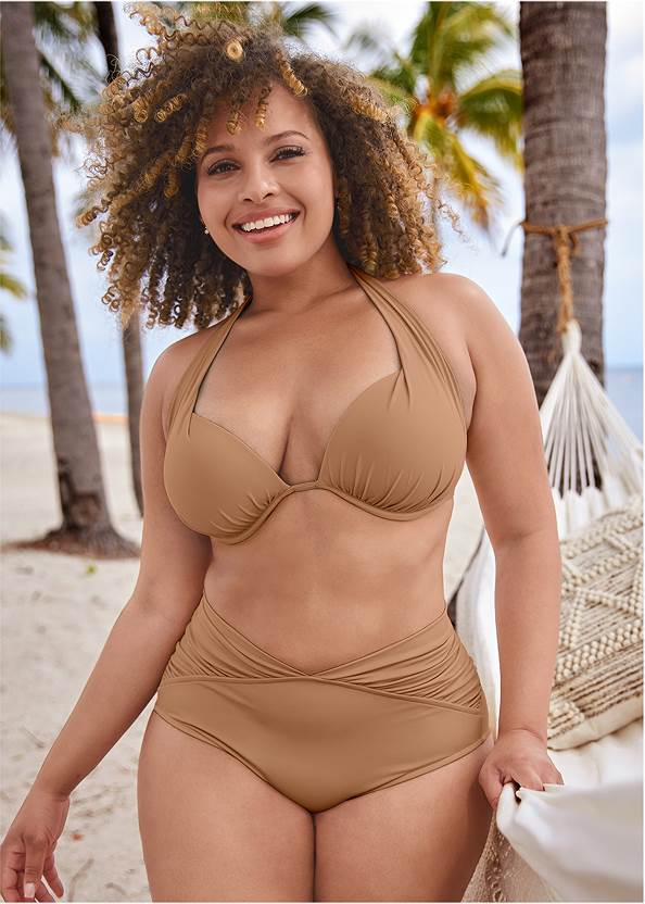 The Audri Moderate Mid-Rise Bottom,Underwire Swim Top,Underwire Wrap Top,My Favorite Bra Top,Gathered Triangle Top,Cold-Shoulder Tunic Cover-Up