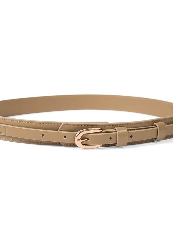 Cropped front view Thin Nude Belt