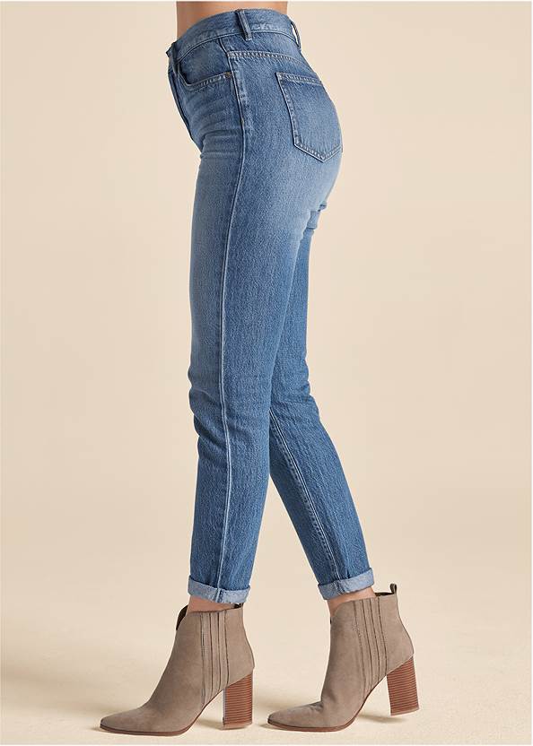 Waist down side view New Vintage Straight Jeans