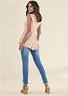 Back View Henley Babydoll Top