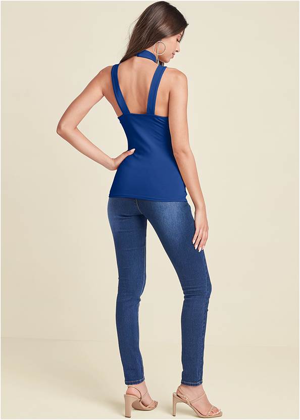 Back View Strappy Sleeveless Top