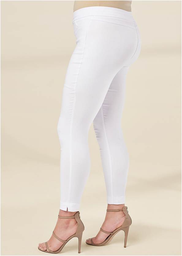 Alternate view Mid-Rise Slimming Stretch Jeggings