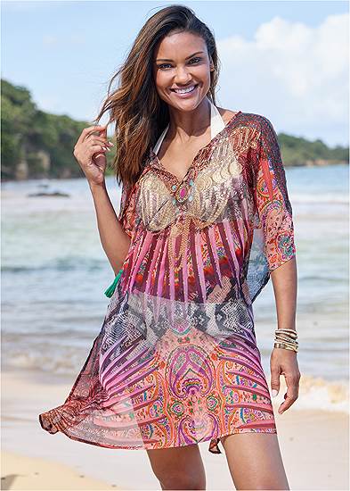Cold-Shoulder Beach Tunic