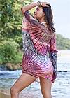 Full back view Cold-Shoulder Beach Tunic