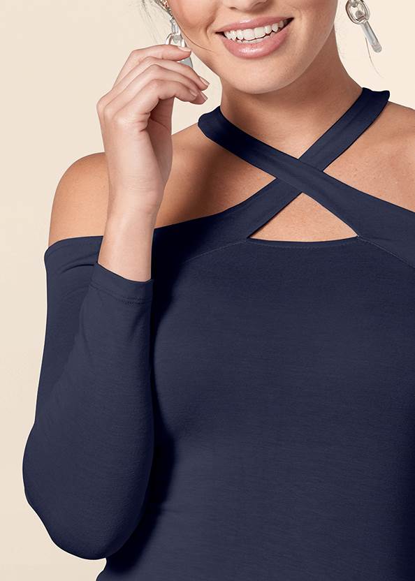 Alternate View Crisscross Neck Top, Any 2 Tops For $49