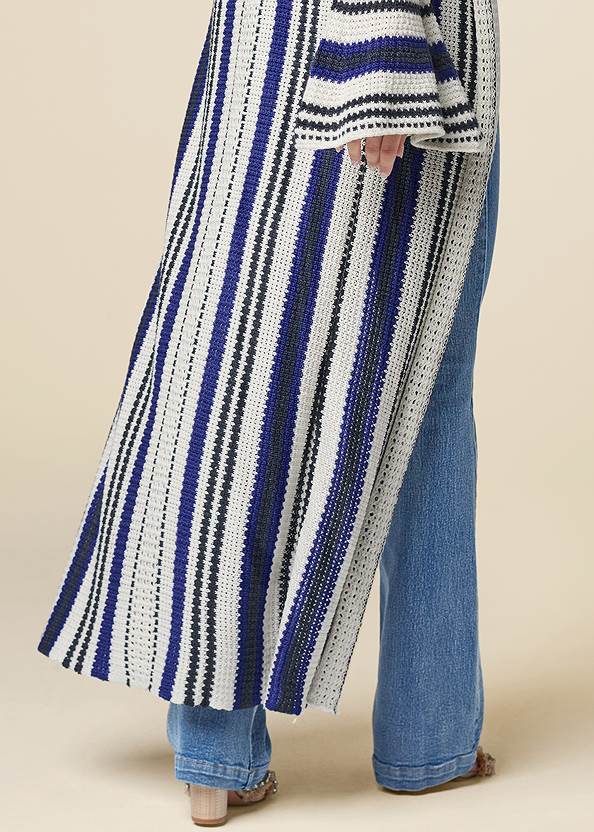 Alternate View Striped Duster Cardigan