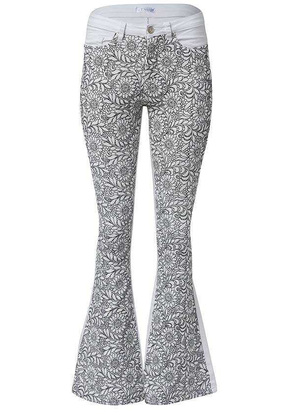 Ghost with background  view Floral Lace Bootcut Jeans