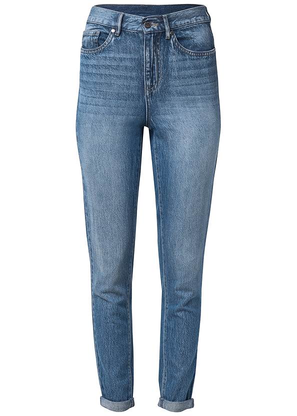 Ghost with background  view Cuffed Relaxed Fit Straight Leg Jeans