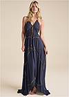Full Front View Beaded Maxi Dress