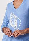 Alternate View Conch Shell V-Neck Sweater